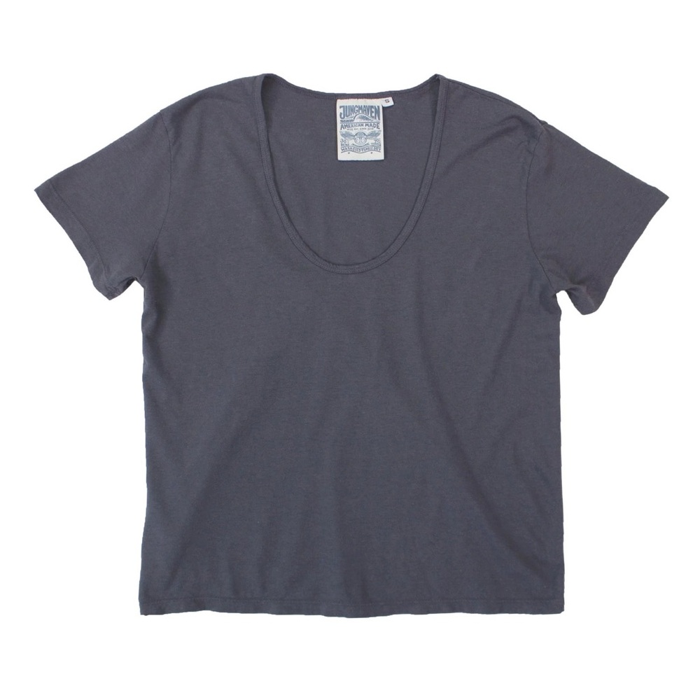 NWT Zuma Scoop Neck Tee Diesel Grey